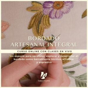 Bordado artesanal integral-Comienza en octubre